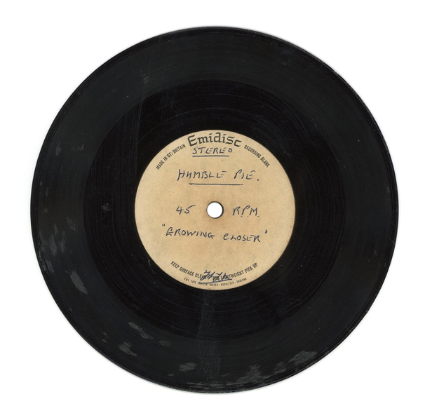 Humble Pie 1969 Growing Closer Acetate Ian McLagan Personal Copy