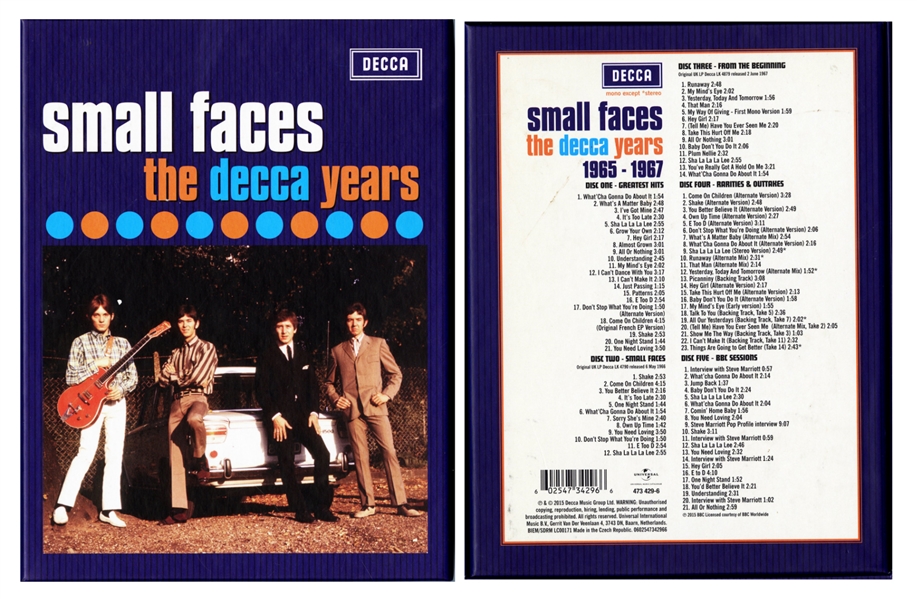 Small Faces 2015 The Decca Years 5-CD Box Set