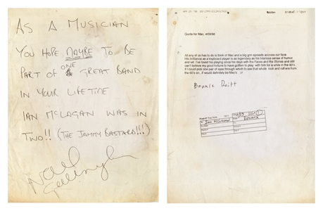 Ian McLagan 1998 “All The Rage” Memoir: First Edition Personal Copy with Original Production Notes