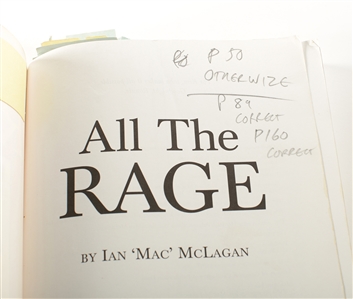 Ian McLagan 2000 “All The Rage” Memoir: Two Second Edition Personal Copies With Flagged Pages & Notes