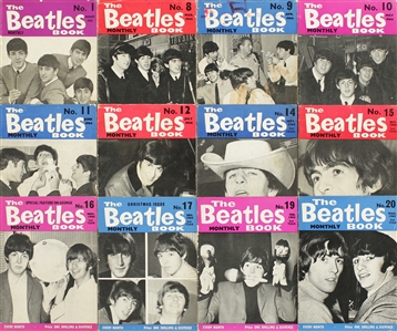 The Beatles 1963 - 2002 Lot of 15 Issues of The Beatles Monthly Owned by Ian McLagan