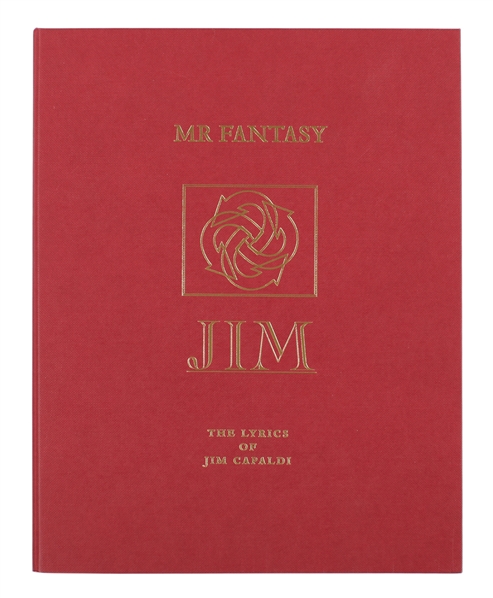 Mr Fantasy: The Lyrics of Jim Capaldi 2012 Deluxe Edition Signed by Robert Plant, Steve Winwood & Aninha Capaldi