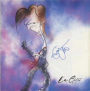 Pink Floyd Roger Waters Eric Clapton 1984 Autographed 10x The Pros And Cons Of Hitch Hiking Program w COA