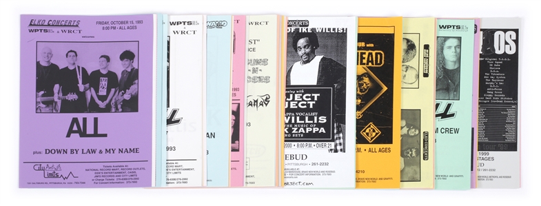 Elko Concerts 1993 – 2000 Pittsburgh PA Lot of Over 115 Concert Flyers