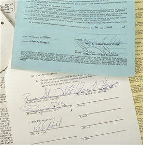 Percy Sledge 1966 – 1968 Signed Contracts With Correspondence