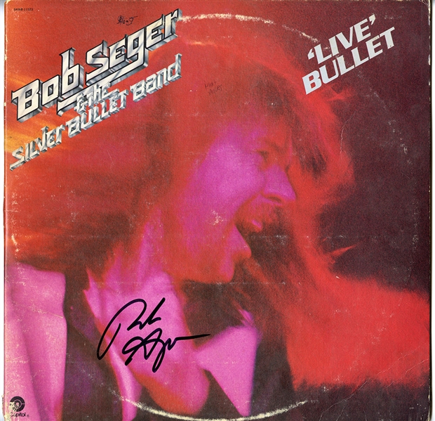 Bob Seger Signed "Live Bullet" Album w COA