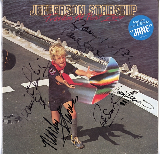 Jefferson Starship Signed "Freedom at Point Zero" Album w COA