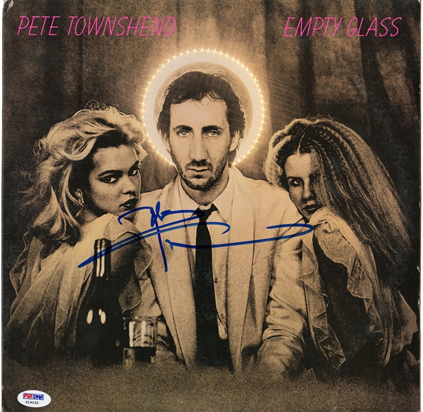 Pete Townshend Signed "Empty Glass" Album w COA
