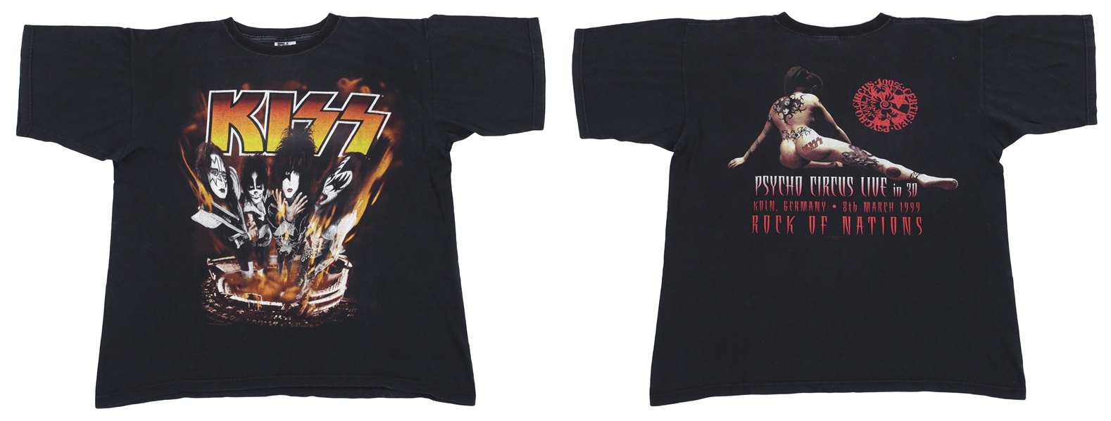 KISS 1999 Psycho Circus Germany Koln Concert Shirt