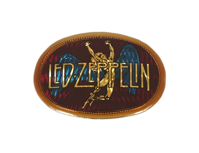 Led Zeppelin 1977 Original Swan Song Logo Pacifica Mfg Belt Buckle
