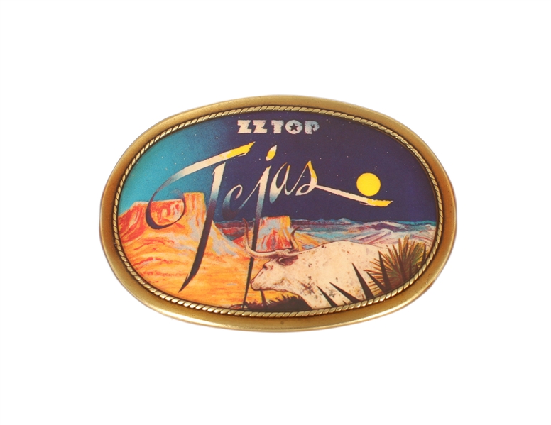 ZZ Top 1977 Original Tejas Pacifica Mfg Belt Buckle
