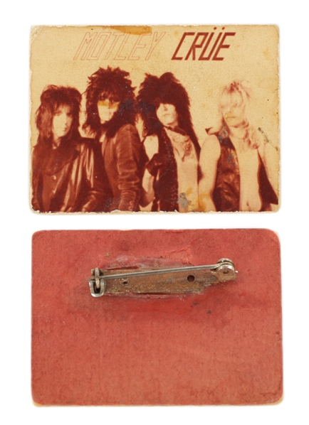 Motley Crue 1981 Handmade Pin Crafted by Mick Mars