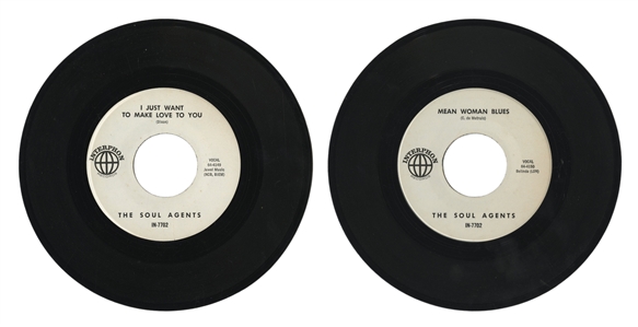 Rod Stewart / The Soul Agents 1964-1965 Band Signed Page & Vintage Single