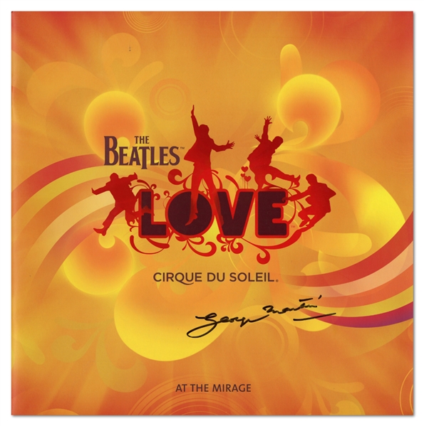George Martin Signed The Beatles “Cirque de Soleil” Concert Program
