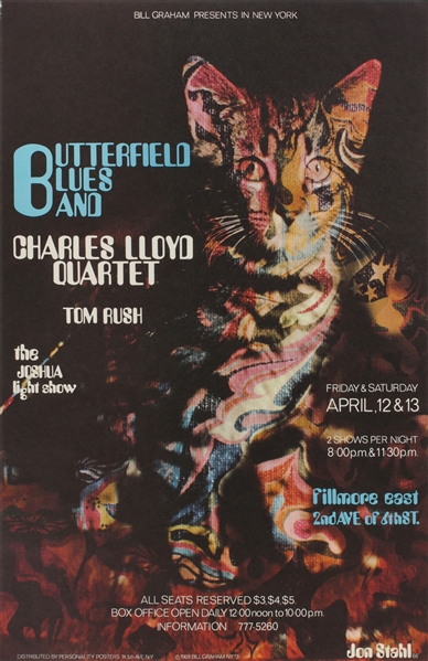 Butterfield Blues Band Original Concert Poster