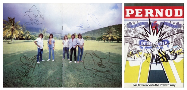 UFO Signed “No Place to Run” Program with Young Phil Collin w COA