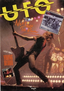 UFO Signed “No Place to Run” Program with Young Phil Collin w COA