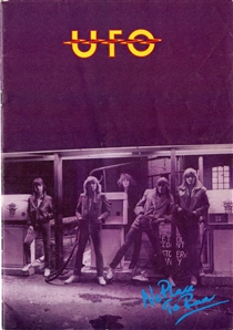 UFO Signed “No Place to Run” Program with Young Phil Collin w COA