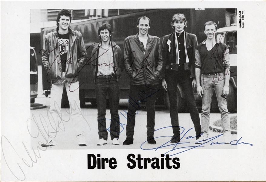 Dire Straits Signed Photograph w COA