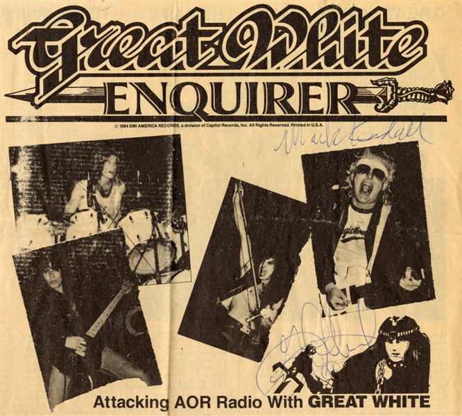 Great White (2) Signed Magazine