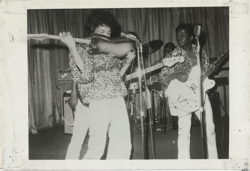 Jimi Hendrix Circa 1966 Original Photograph With Curtis Knight & The Squires