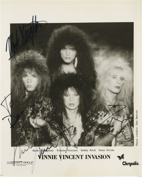 Vinnie Vincent Invasion Signed Photograph