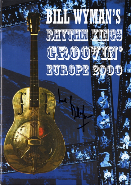 Bill Wyman Signed Europe 2000 Tour Program w COA