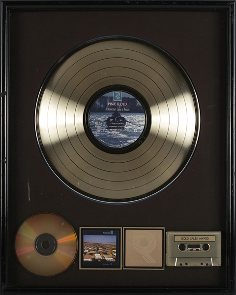 Pink Floyd “A Momentary Lapse of Reason” RIAA Gold Sales Record Award