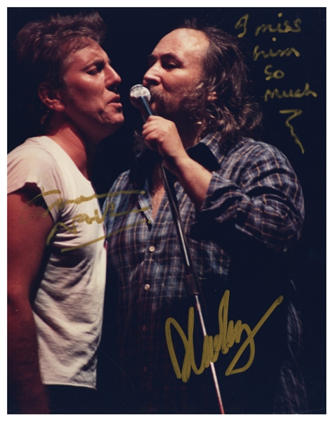 Crosby Stills Nash David Crosby Graham Nash Aug 2, 1985 Pittsburgh Civic Arena Signed Photo