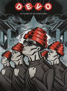 DEVO Signed “50 Years of De-evolution” Poster