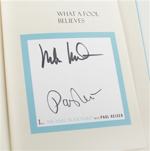 The Doobie Brothers Michael McDonald Signed “What a Fool Believes” Book