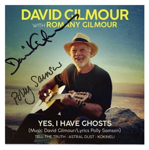 Pink Floyd David Gilmour 2021 Twice Autographed "Yes, I Have Ghosts" EP With CD