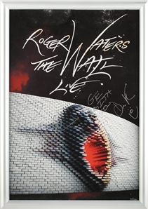 Pink Floyd Roger Waters “The Wall” Signed 2010 Poster w COA