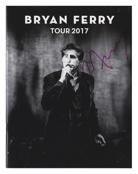 Roxy Music Bryan Ferry 2017 Autographed Tour Program
