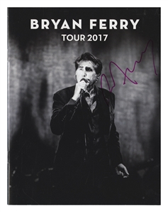 Roxy Music Bryan Ferry 2017 Autographed Tour Program
