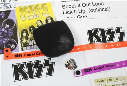 KISS 2000-2019 Calgary Local Crew Shirts, Pass & Ephemera Lot