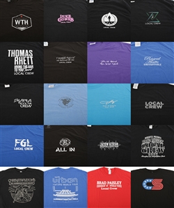Country Music 2000 – 2022 Lot of 20 Local Crew Concert Shirts