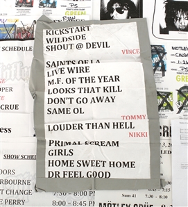 Motley Crue 2005-2015 Calgary Set Lists, Pass Arrays & Ephemera Lot