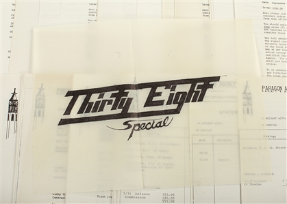 .38 Special 1975 Photo, Artwork, Contracts and Correspondance Lot