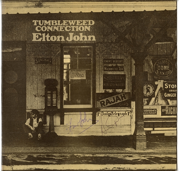 Elton John & Bernie Taupin Signed “Tumbleweed Connection” Album