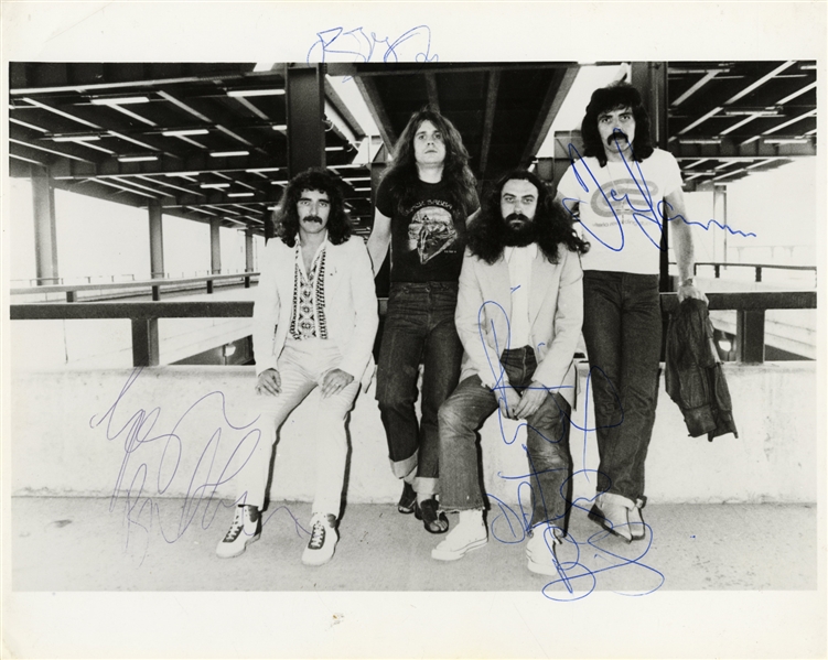 Black Sabbath 1978 Never Say Die Tour Fully Band Autographed Candid Photo Print w COA