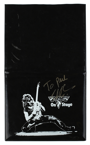 Van Halen 1978 Edward Van Halen Owned & Autographed Black Vinyl Sleeve w COA