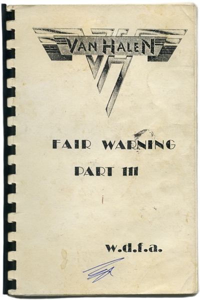 Van Halen 1980 Fair Warning Pt. III Tour Itinerary
