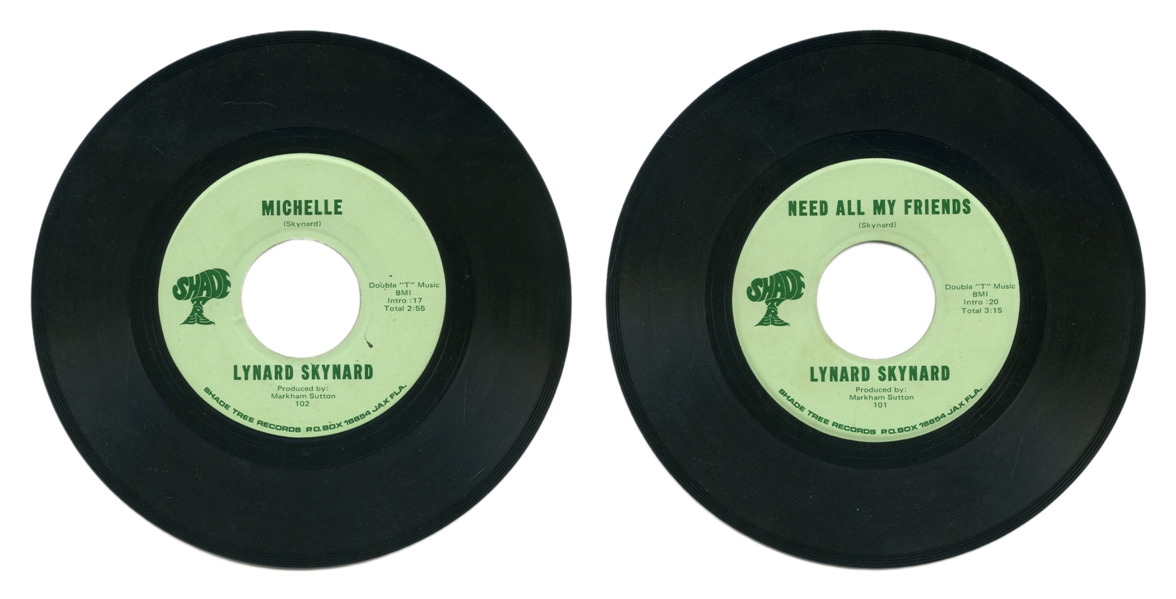 Lynyrd Skynyrd 1969-1970 Shade Tree Records Original 45rpm Single