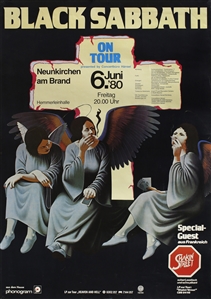 Black Sabbath 1980 Neunkirchen Germany Concert Poster