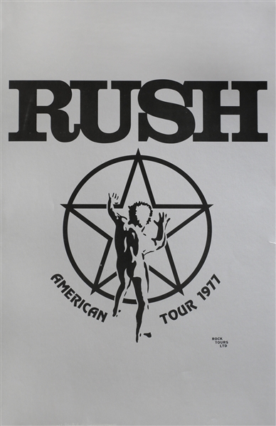Rush 1977 Silver American Tour 1977