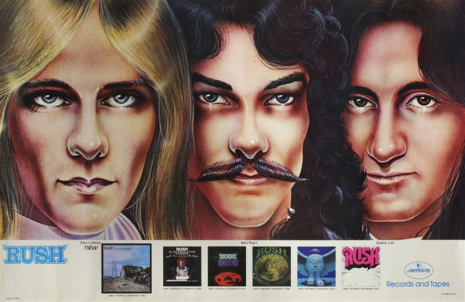 Rush 1977 A Farewell To Kings Discography Poster