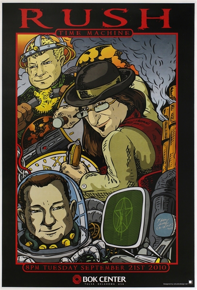 Rush 2010 Time Machine Tour Tulsa Concert Poster