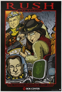 Rush 2010 Time Machine Tour Tulsa Concert Poster