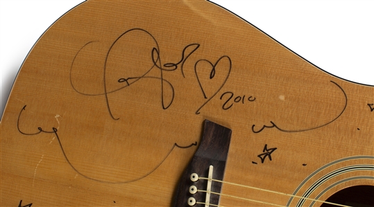 Taylor Swift 2010 Drawn & Autographed Ibanez Acoustic Guitar w COA